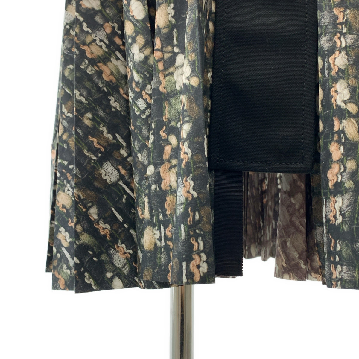 sacai / 사카이 | Tweed Coat / 트위드 주름 전사 인쇄 푸드 코트 | 1 | 여성