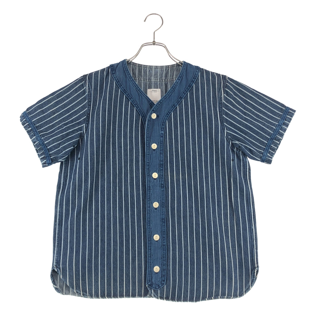 visvim / ビズビム | DUGOUT SHIRT S/S INDIGO STRIPE ストライプ シャツ | 2 | メンズ