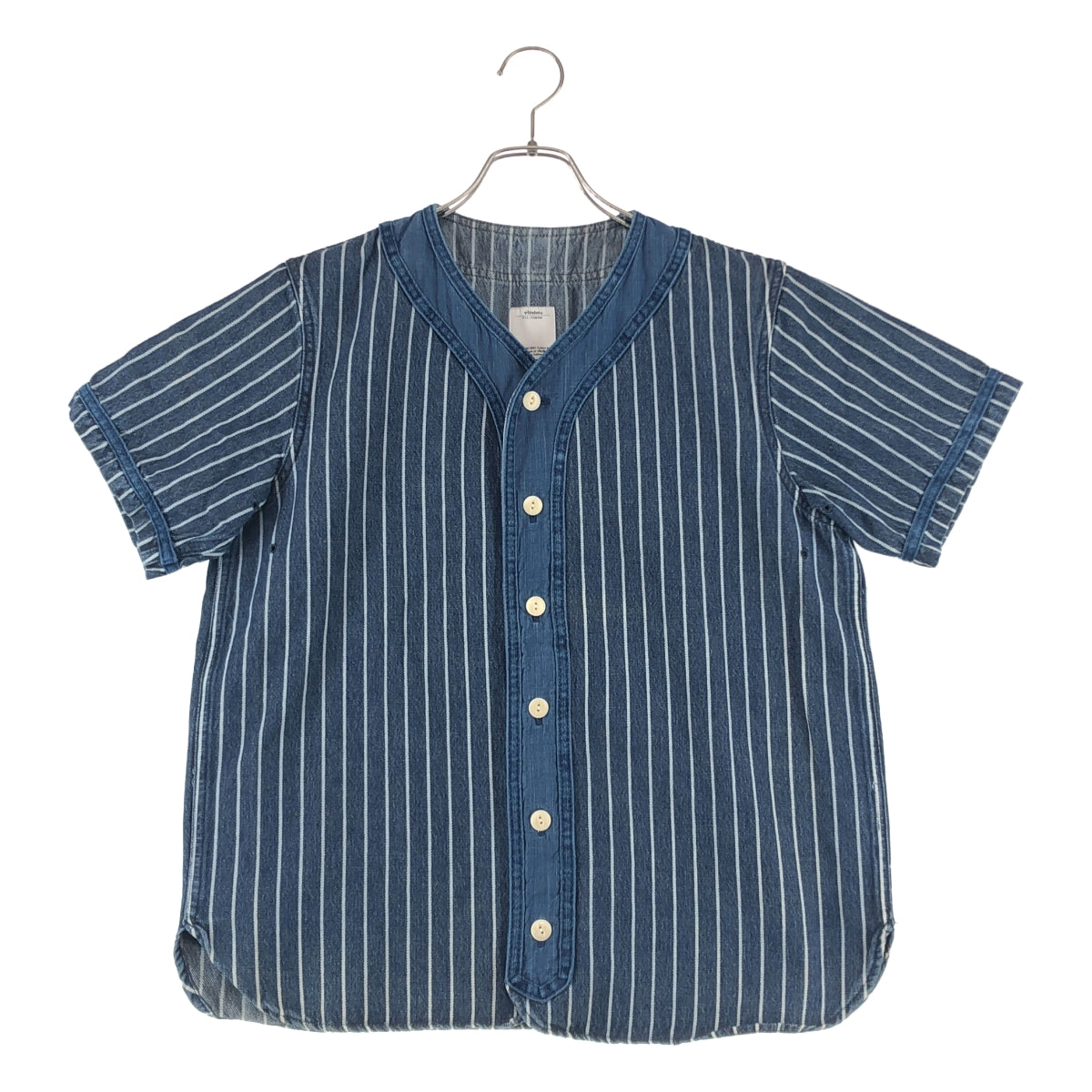 visvim / ビズビム | DUGOUT SHIRT S/S INDIGO STRIPE ストライプ シャツ | 2 | メンズ