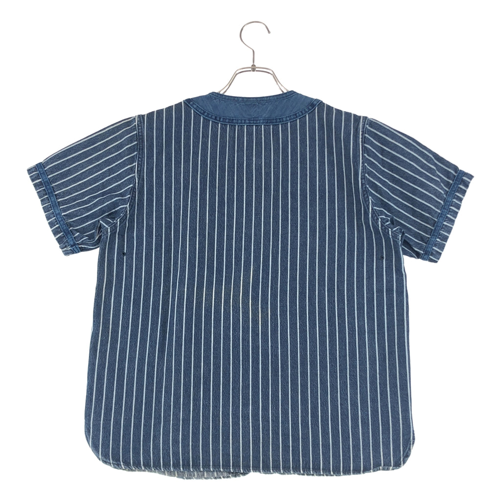 visvim / ビズビム | DUGOUT SHIRT S/S INDIGO STRIPE ストライプ シャツ | 2 | メンズ