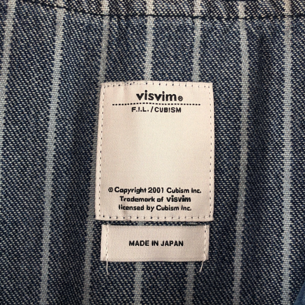 visvim / ビズビム | DUGOUT SHIRT S/S INDIGO STRIPE ストライプ シャツ | 2 | メンズ