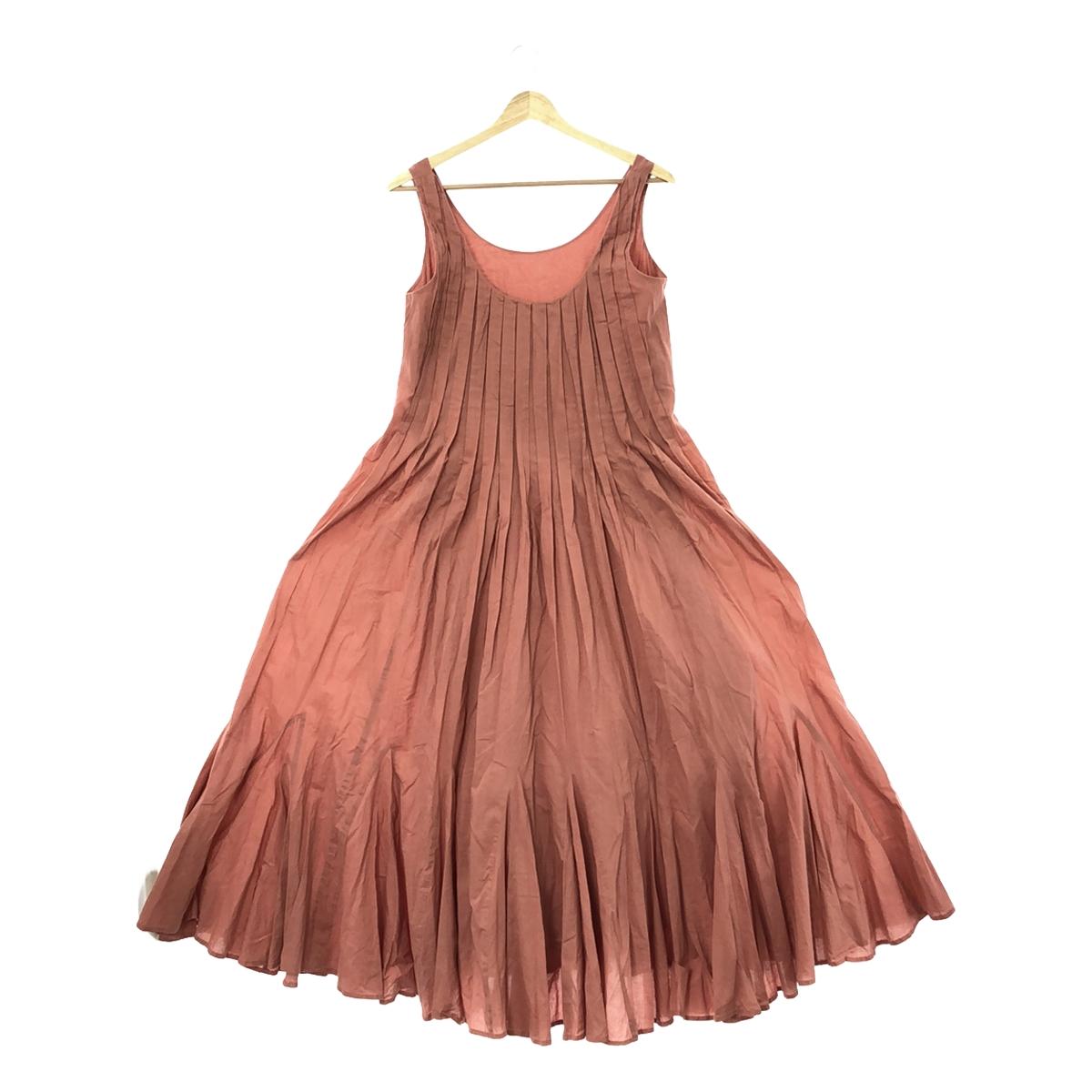 MARIHA | Sleeveless voluminous long dress / Fully lined | Pink | Women's