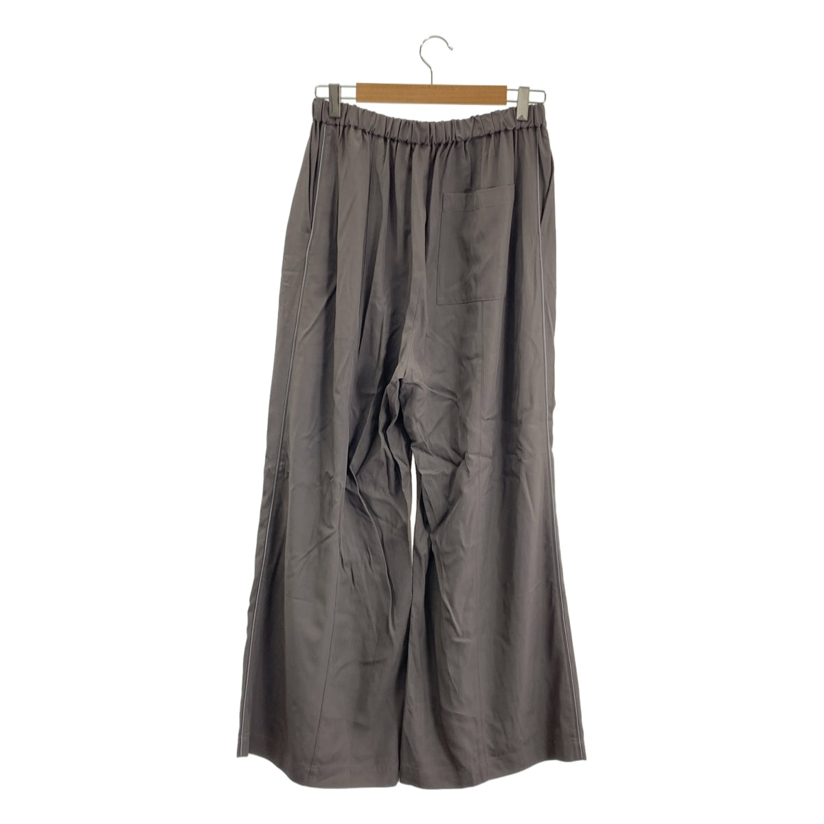 ANTHEM A / 안세무에이 | SILKY VISCOSE 2TUCK FLARE EASY PANTS / 레이온 2 택드로 스트링 이지 팬츠 | M |