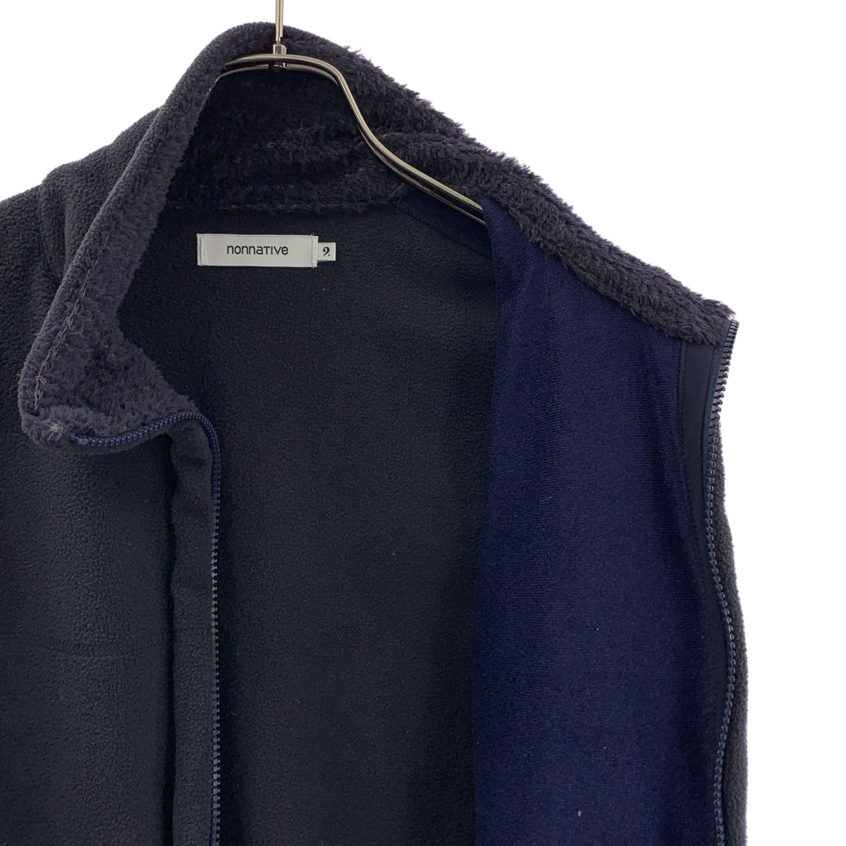 nonnative | 2025AW | 健行背心 POLARTEC WIND PRO / Polartec 抓絨抽繩全拉鍊背心 | 尺寸 2 | 男款