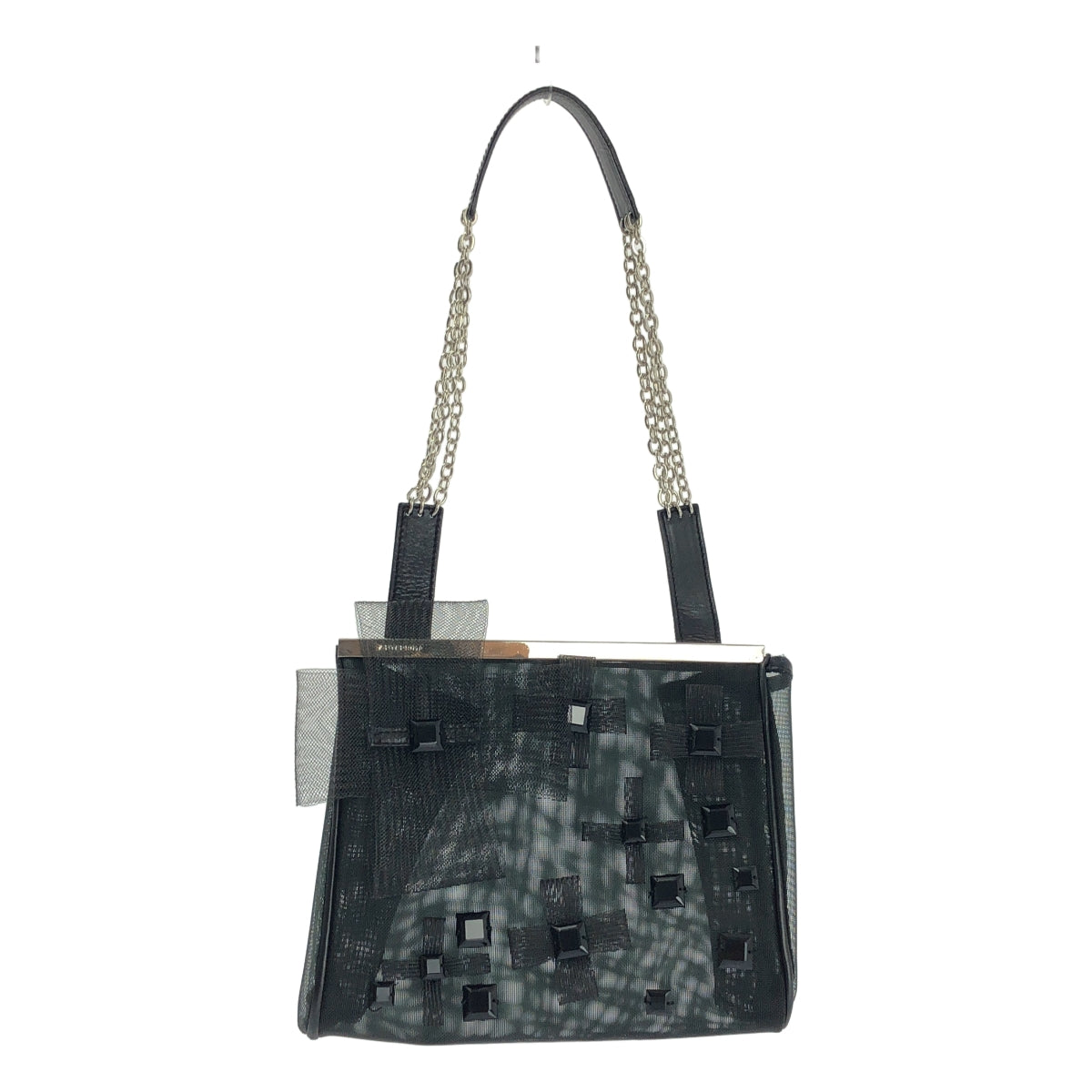 ANTEPRIMA | 網眼寶石與花朵設計包 | 黑色 | 女款