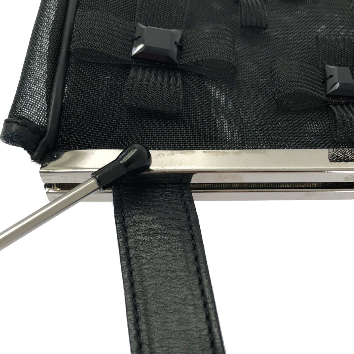 ANTEPRIMA | 網眼寶石與花朵設計包 | 黑色 | 女款