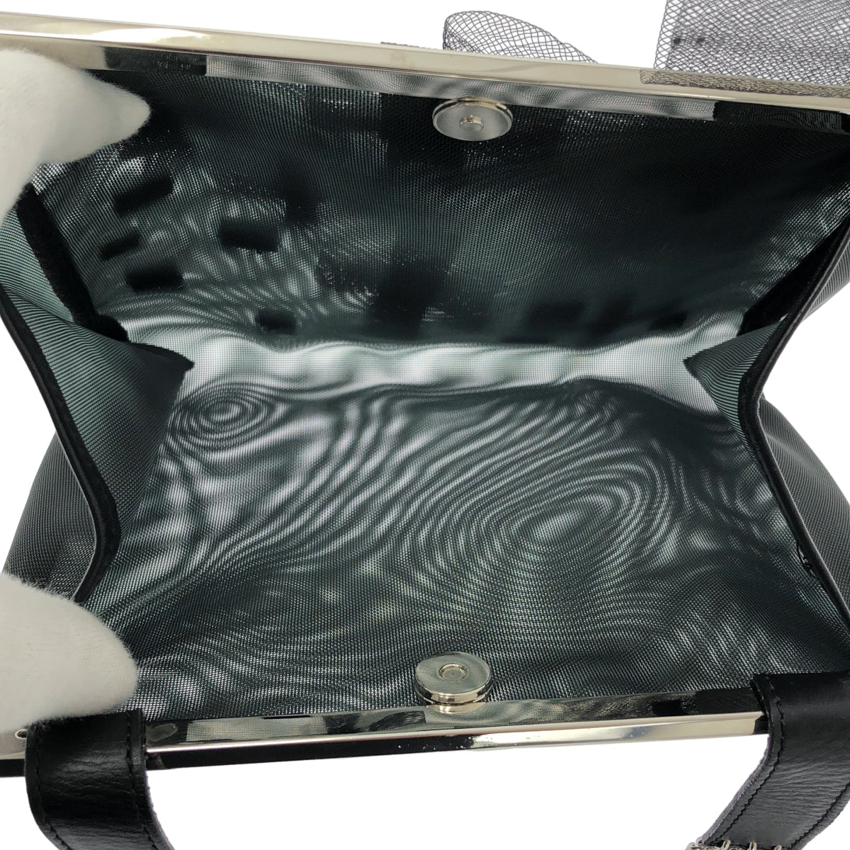 ANTEPRIMA | 網眼寶石與花朵設計包 | 黑色 | 女款