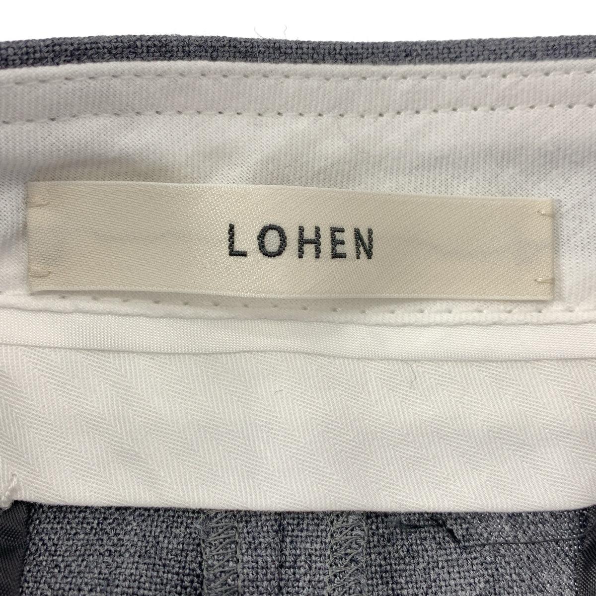 【美品】  LOHEN / ローヘン | タック ワイド スラックス パンツ | 38 | グレー | レディース
