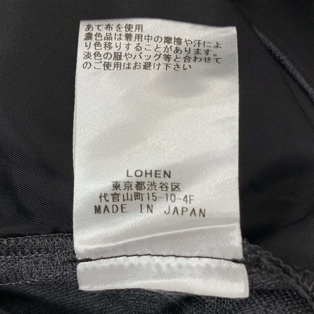【美品】  LOHEN / ローヘン | タック ワイド スラックス パンツ | 38 | グレー | レディース