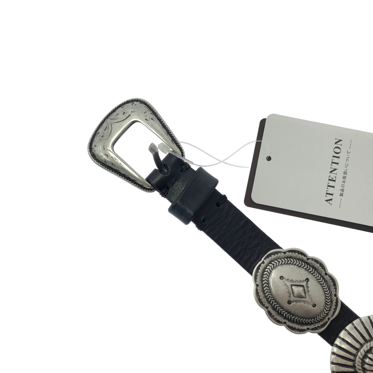 L'Appartement DEUXIEME CLASSE / アパルトモンドゥーズィエムクラス | 2025AW | 【 PUNTOVITA / プントヴィータ 】 BLACK CONCHO BELT / カウレザー コンチョ ベルト |