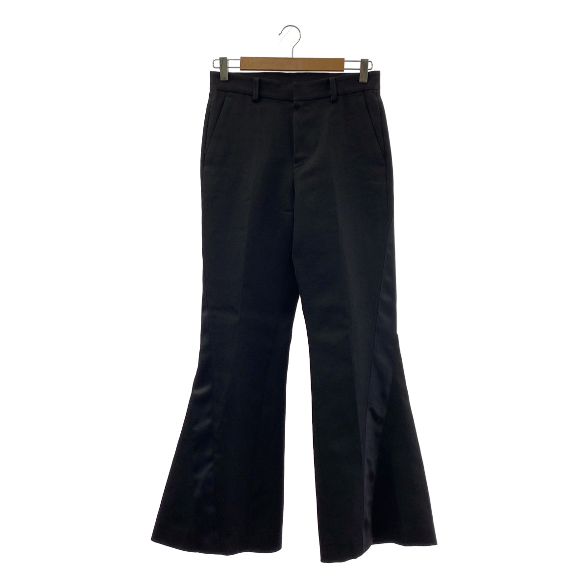 sacai / 사카이 | 실크 코튼 사이드 라인 플레어 슬랙스 팬츠 | 2 | 여성