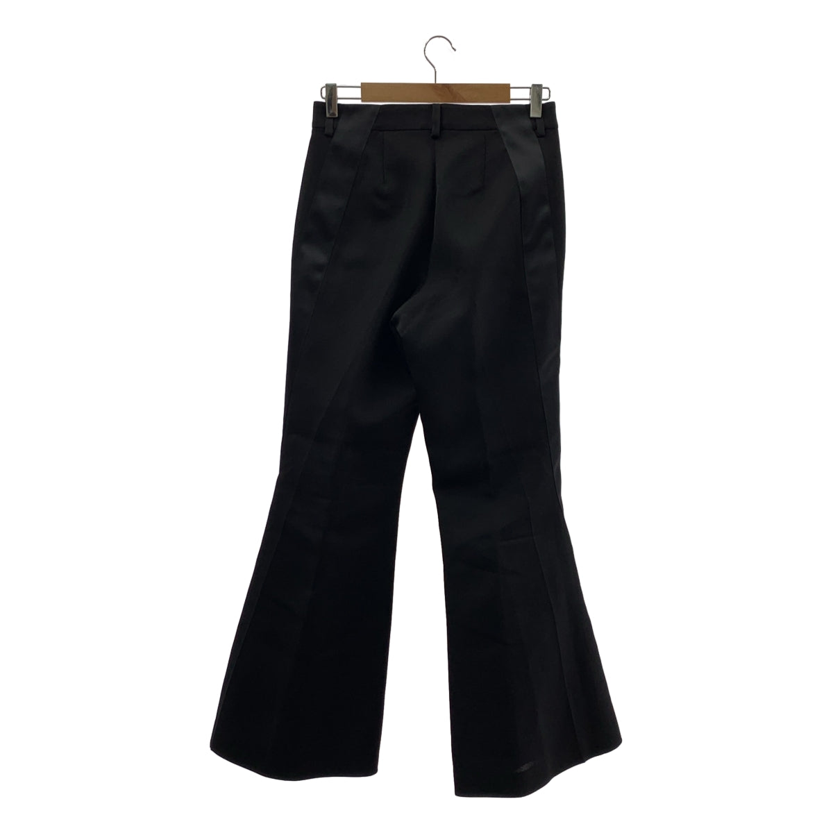 sacai / 사카이 | 실크 코튼 사이드 라인 플레어 슬랙스 팬츠 | 2 | 여성