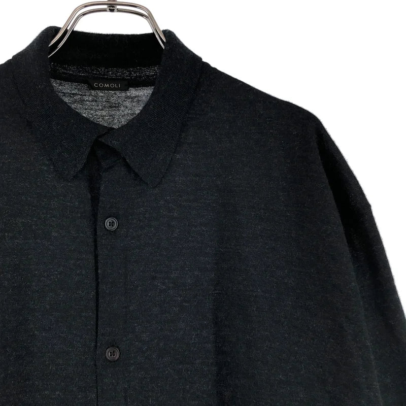 COMOLI / コモリ | 2025AW | 羊毛領口開襟衫 | 1 | 男裝