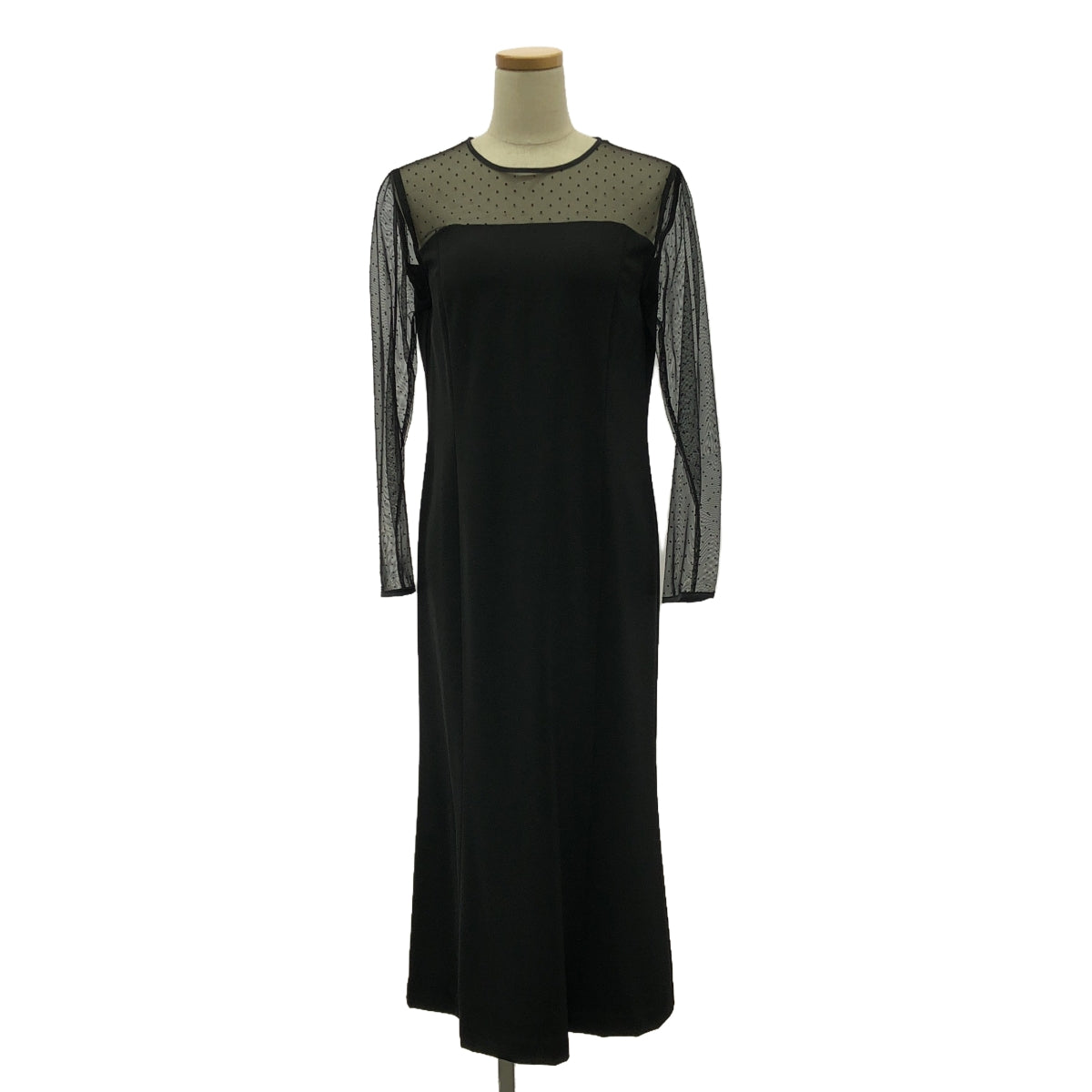 JENNE / Jenne | Dot tulle sheer dress | M | Black | Women's