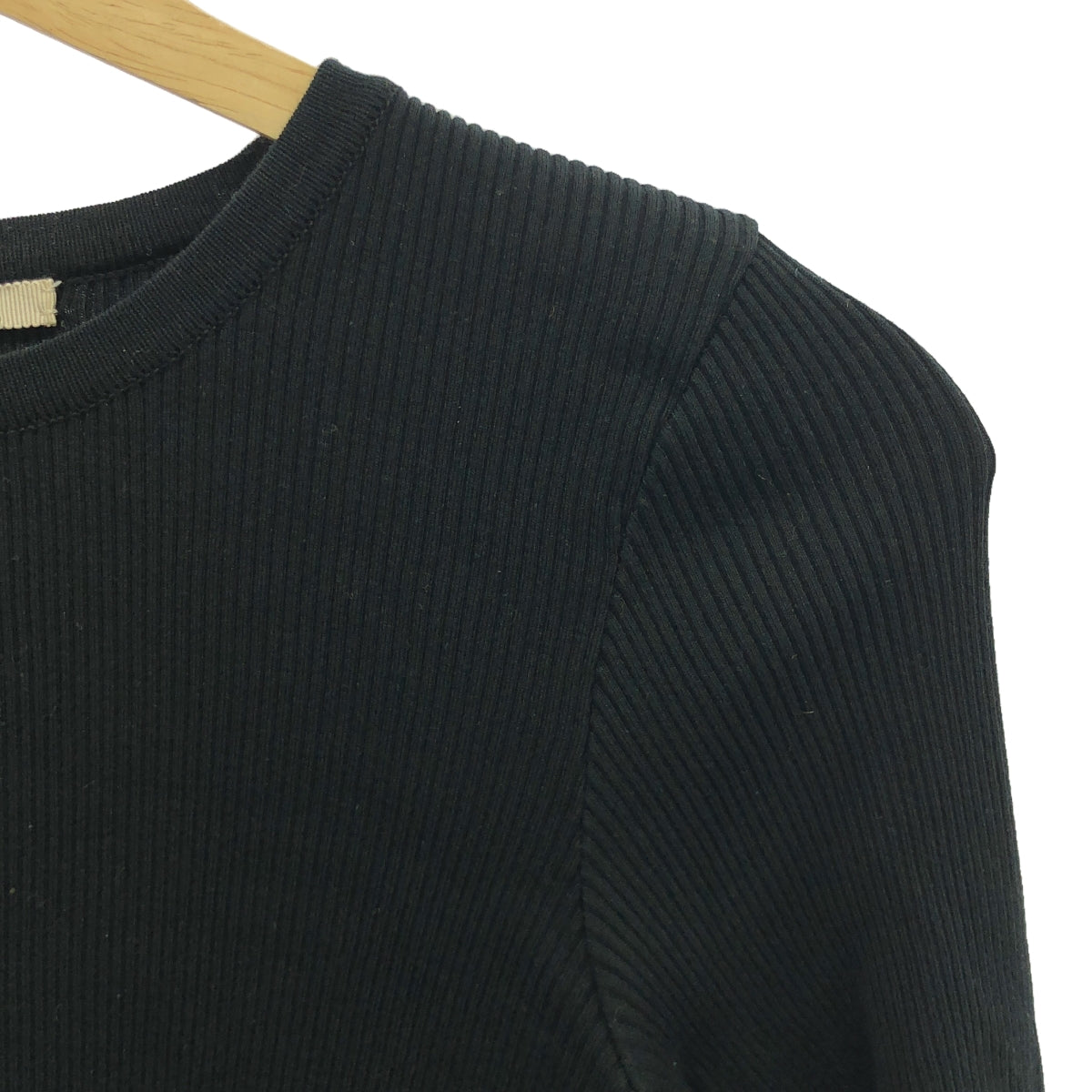 AURALEE | 2023AW | GIZA HIGH GAUGE RIB KNIT PULLOVER | 1 | Black | Women's