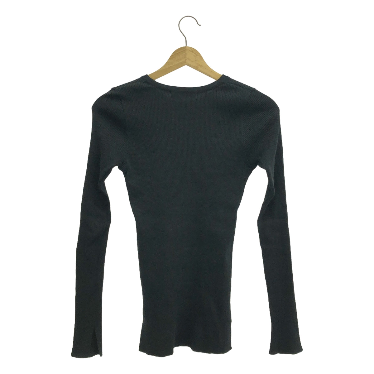 AURALEE | 2023AW | GIZA HIGH GAUGE RIB KNIT PULLOVER | 1 | Black | Women's