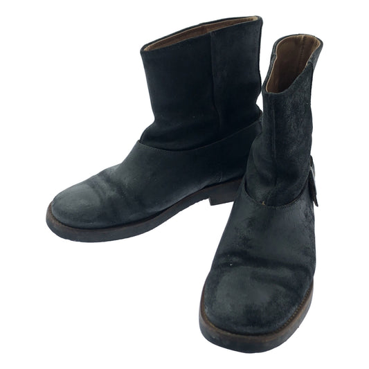 Martin Margiela | 後扣絨面革短款工程師靴 | 尺寸 38 | 女款