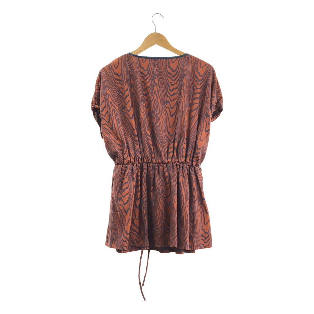 MIOSMOKEY / ミオズモーキー | 総柄 キーネック プルオーバー シャツ | 38 | レディース