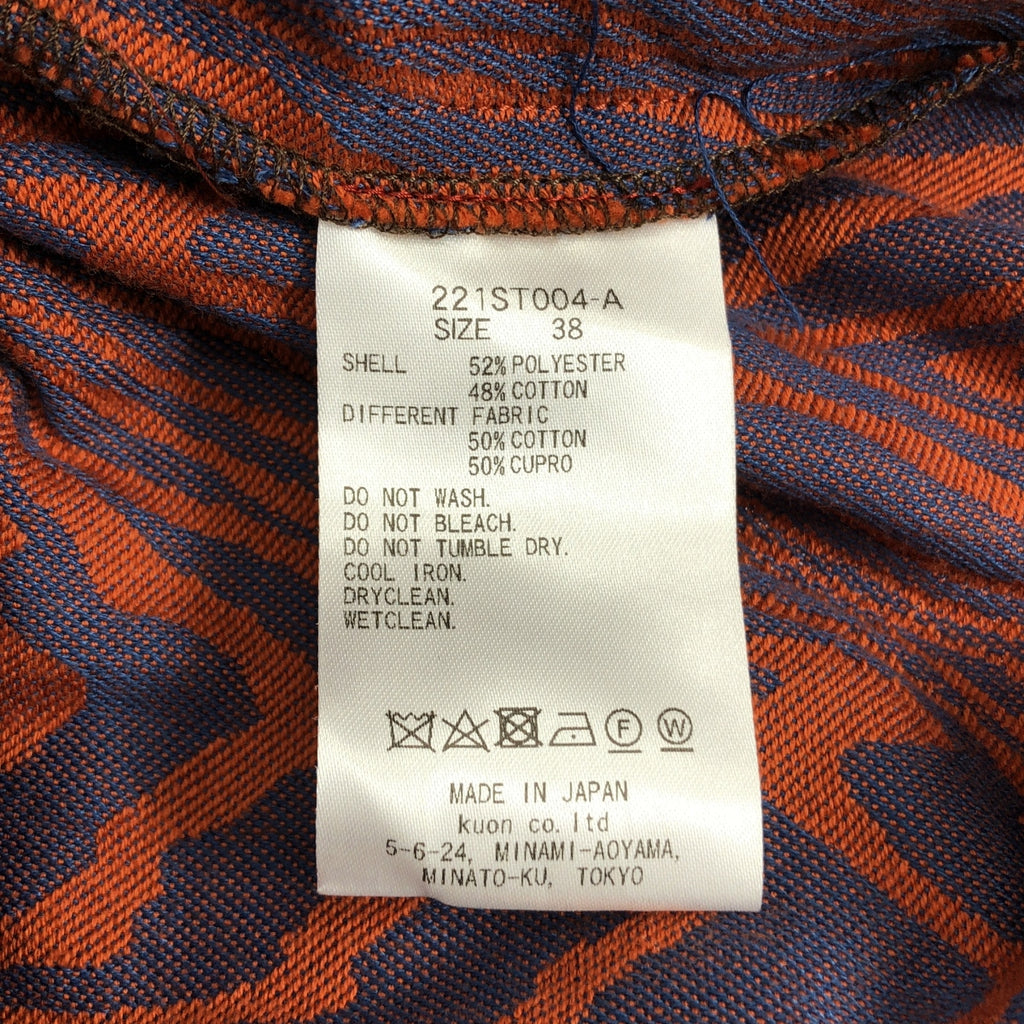 MIOSMOKEY / ミオズモーキー | 総柄 キーネック プルオーバー シャツ | 38 | レディース