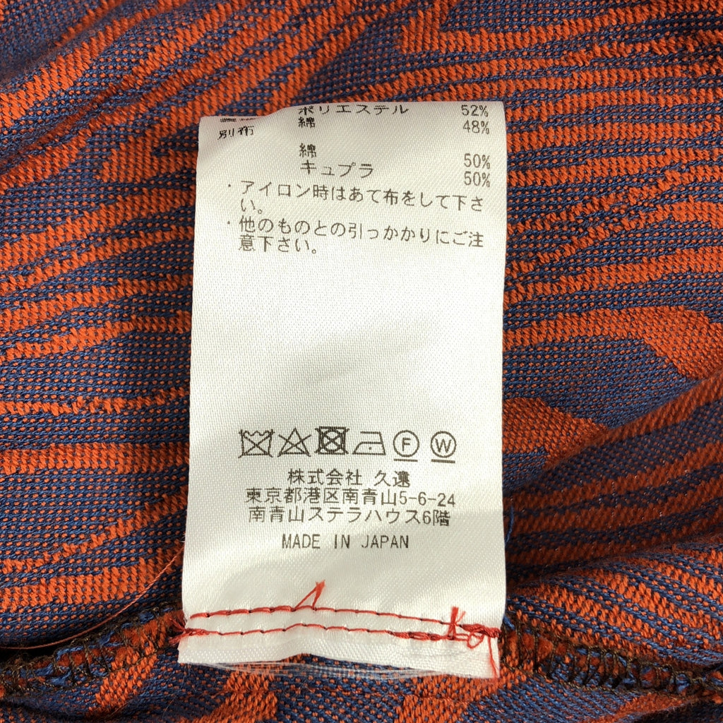 MIOSMOKEY / ミオズモーキー | 総柄 キーネック プルオーバー シャツ | 38 | レディース