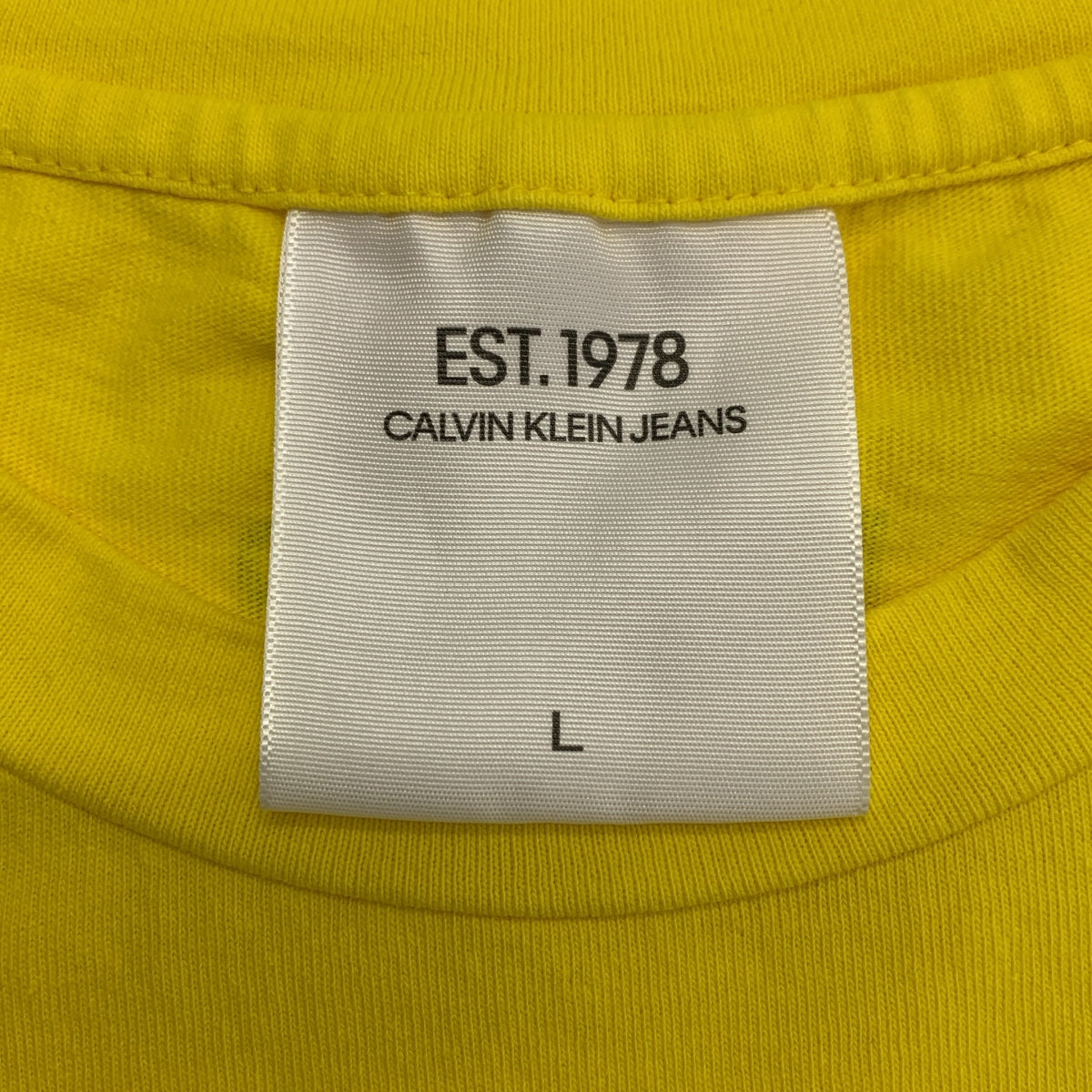 Calvin Klein Jeans / 캘빈 클라인 청바지 | Super Size 로고 프린트 T 셔츠 | L | 남성