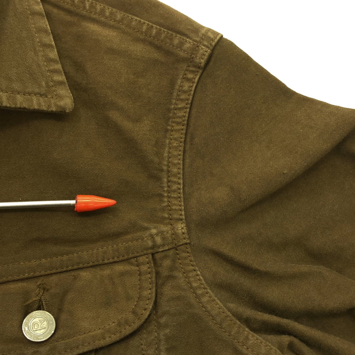 45r / フォーティファイブアール | もち米サテンの908山比古比女ジャン | 茶カーキ | レディース