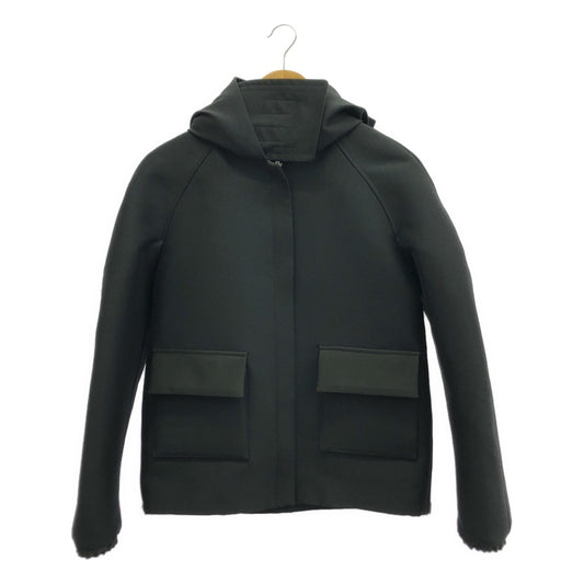 [Good Condition] CELINE / by Phoebe Philo / Polywool Hooded Jacket | Size 34 | Black | Women's