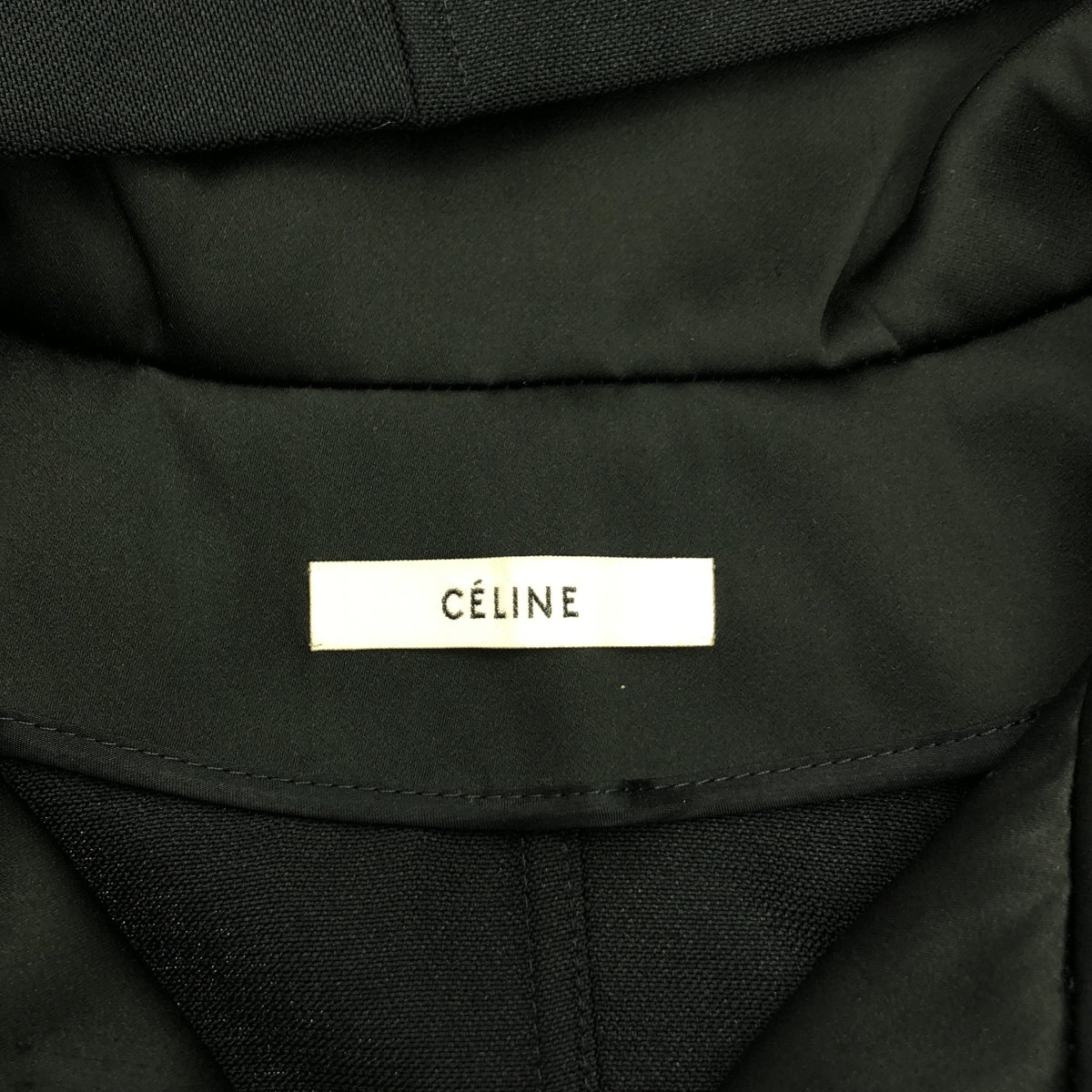 [狀況良好] CELINE / by Phoebe Philo / 聚酯羊毛連帽外套 |尺寸 34 |黑色 |女性的