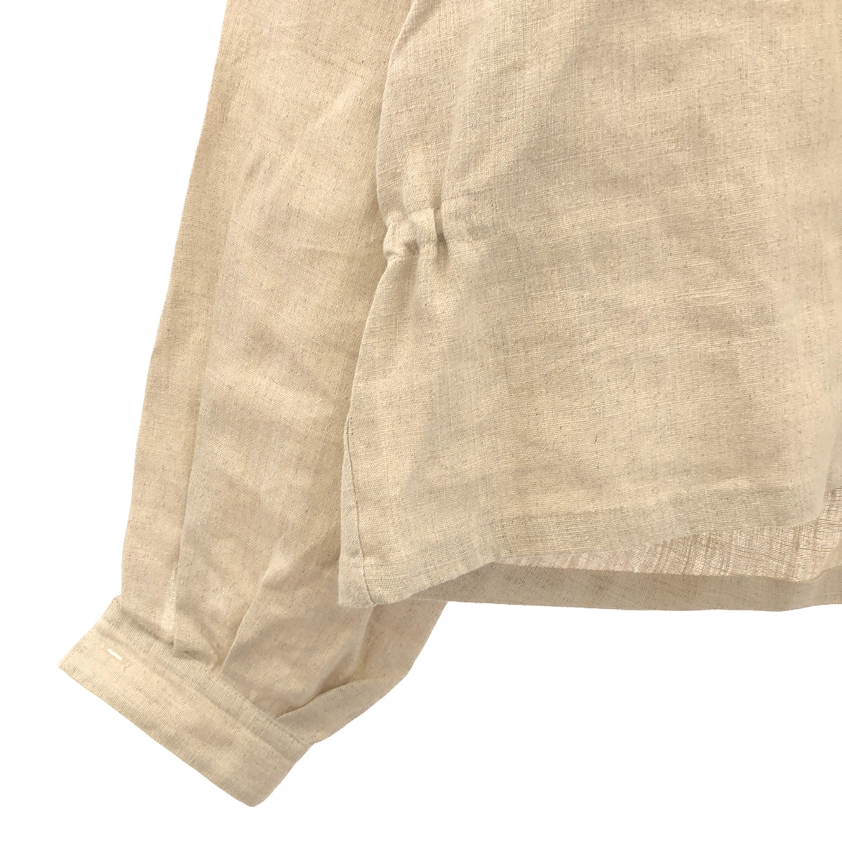 [Good Condition] A VACATION | 2024SS | Linen Back Gathered Shirt Jacket | F | Ivory | Women's