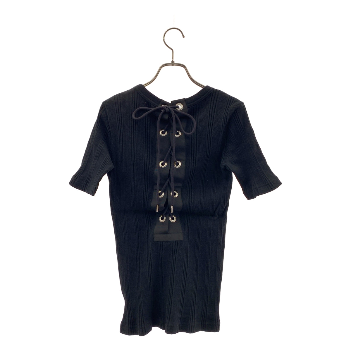 sacai / サカイ | 後綁帶羅紋上衣 | 1 | 黑色 | 女款