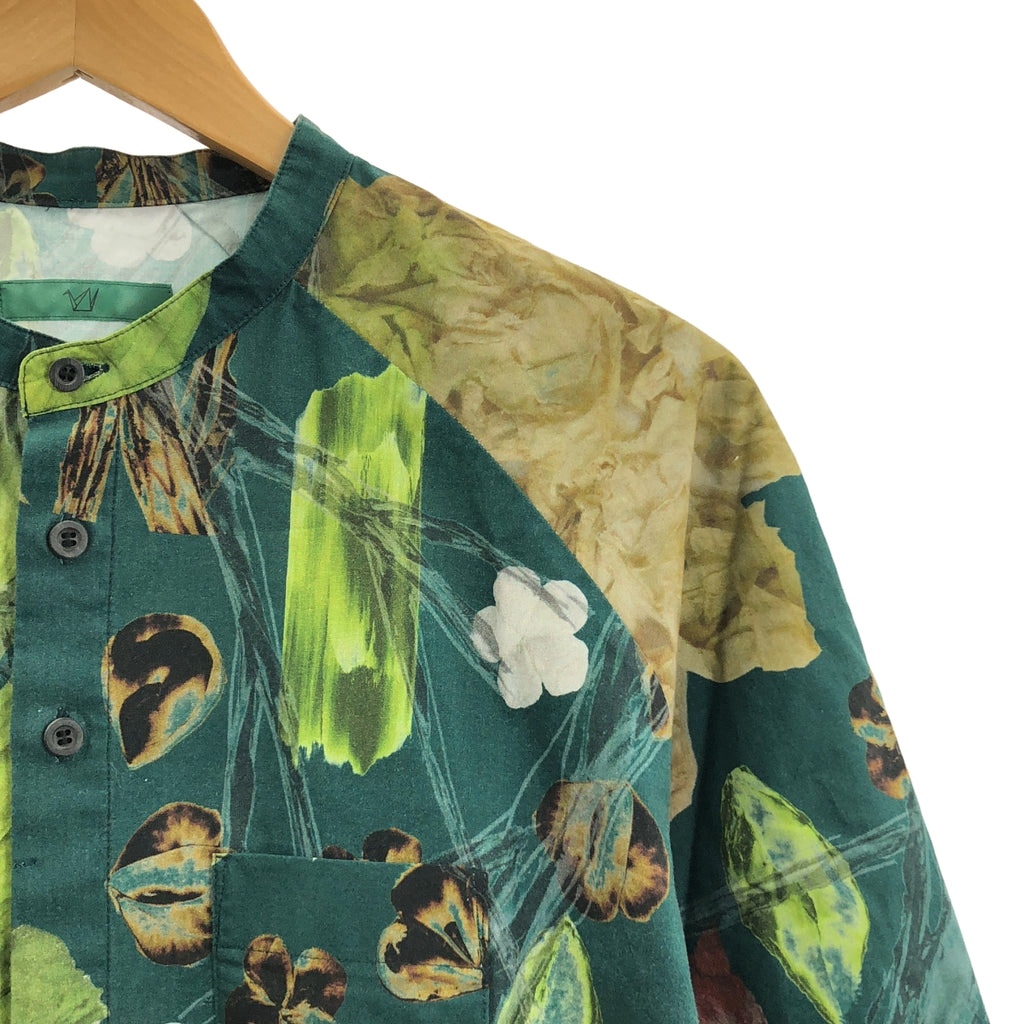 ohta / 오오타 | 보타니컬 무늬 프린트 밴드 컬러 셔츠 | M2 | 남성