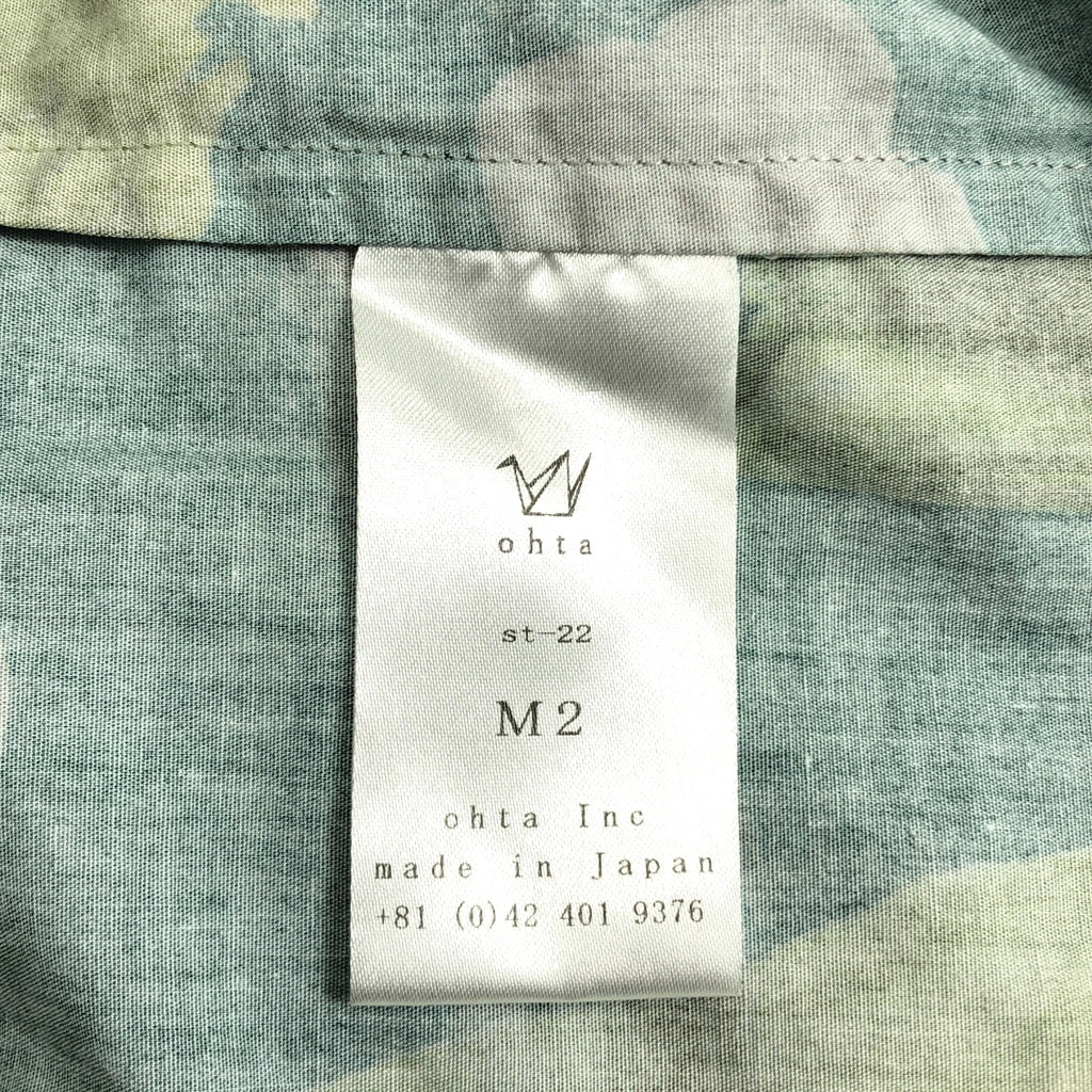 ohta / 오오타 | 보타니컬 무늬 프린트 밴드 컬러 셔츠 | M2 | 남성