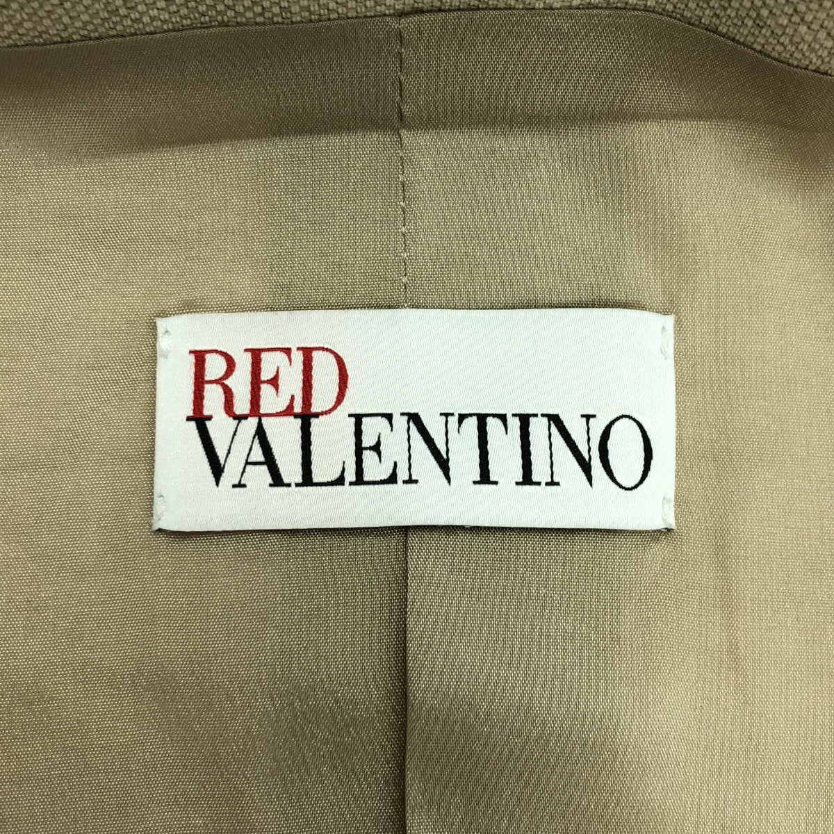 RED VALENTINO / レッドヴァレンティノ | リネン混 ラウンドカラー パフスリーブ ジャケット | 38 | ベージュ | レディース