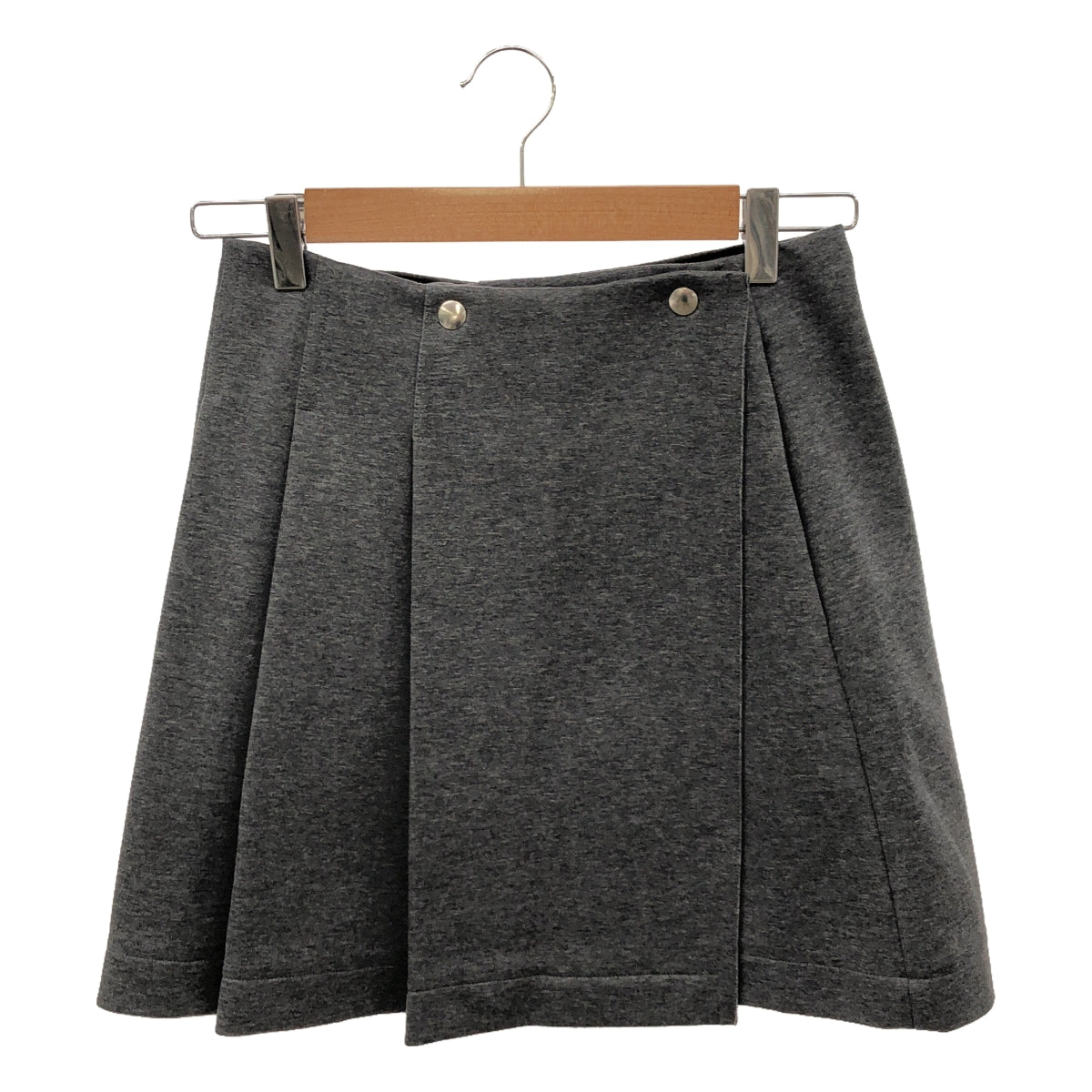 [Good Condition] Plan C / Plancy | A-line wrap skirt | 36 | Gray | Women's