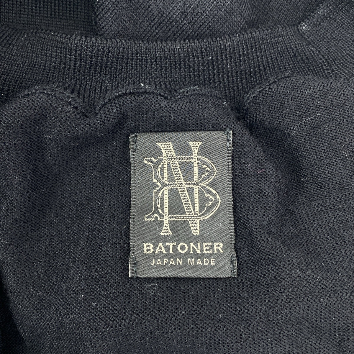 BATONER / 배트너 | HIGH GAUGE CREW NECK 하이 게이지 풀오버 니트 | 1 | 남성