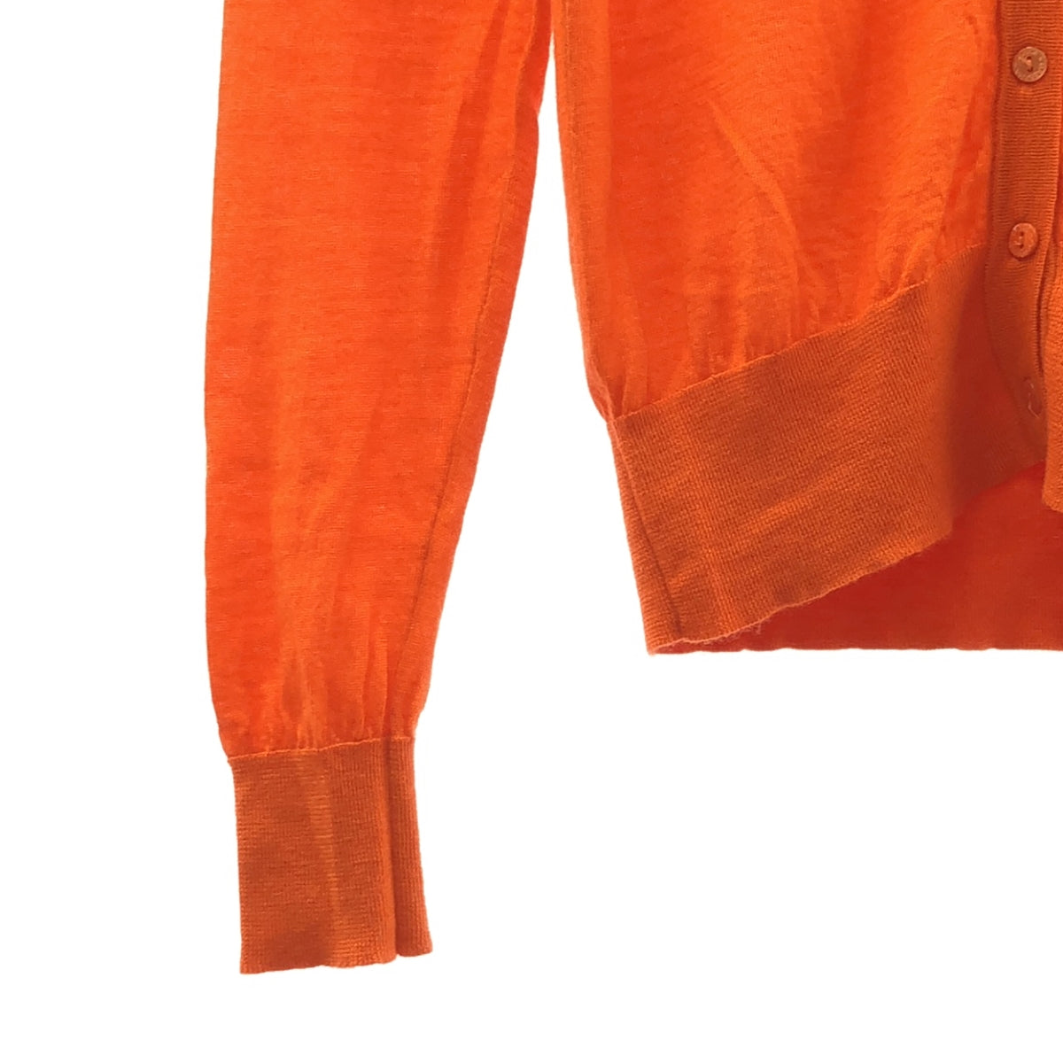 DOLCE＆GABBANA / ドルチェ＆ガッバーナドルガバ | カシミヤ クルーネックカーディガン | 40 | オレンジ | レディース