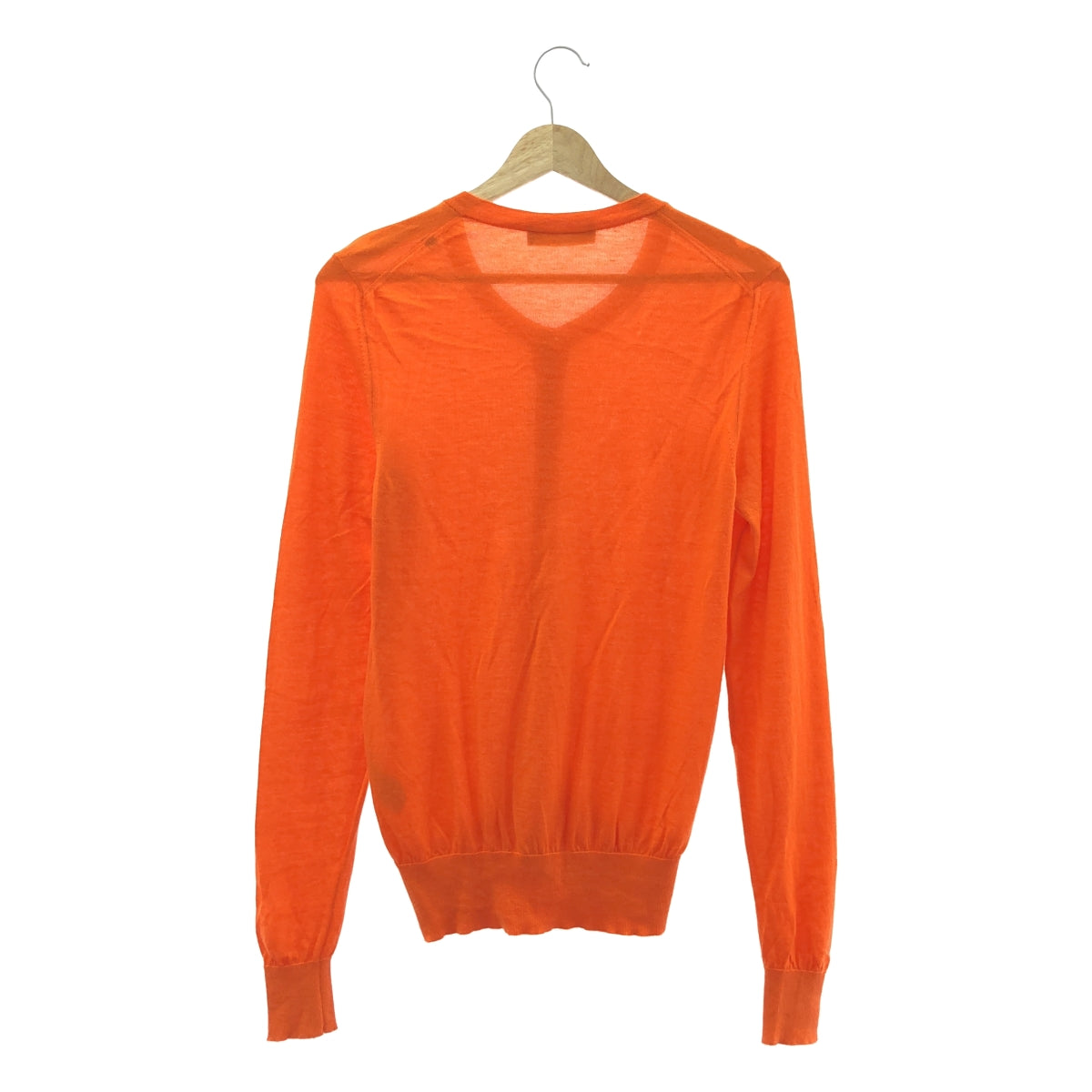 DOLCE＆GABBANA / ドルチェ＆ガッバーナドルガバ | カシミヤ クルーネックカーディガン | 40 | オレンジ | レディース