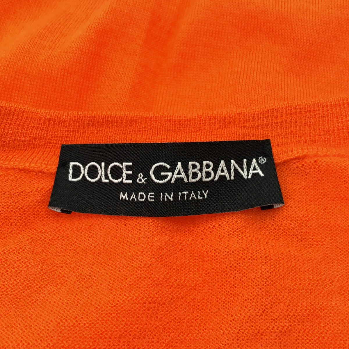 DOLCE＆GABBANA / ドルチェ＆ガッバーナドルガバ | カシミヤ クルーネックカーディガン | 40 | オレンジ | レディース
