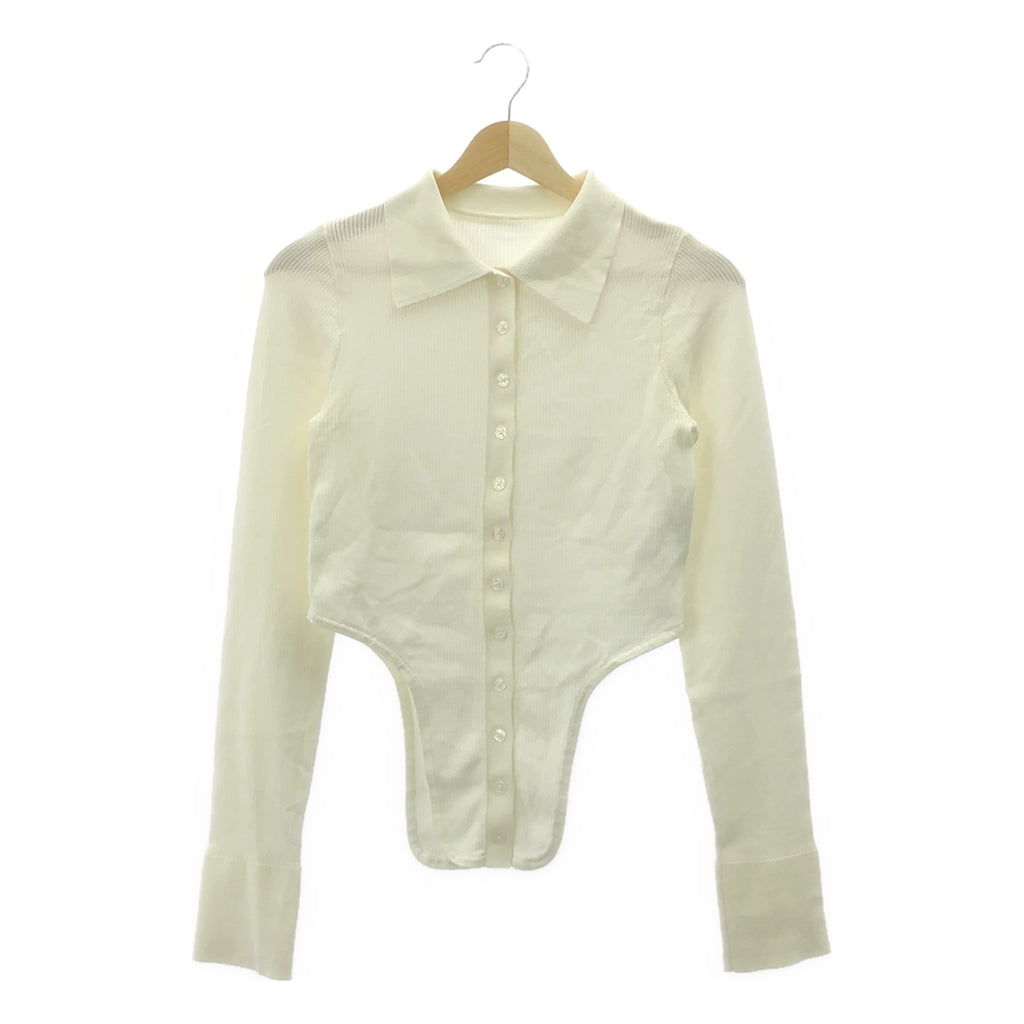 AMERI / 아메리 | ROUND SHORT KNIT CARDIGAN 라운드 쇼트 가디건 | M | 화이트 | 여성