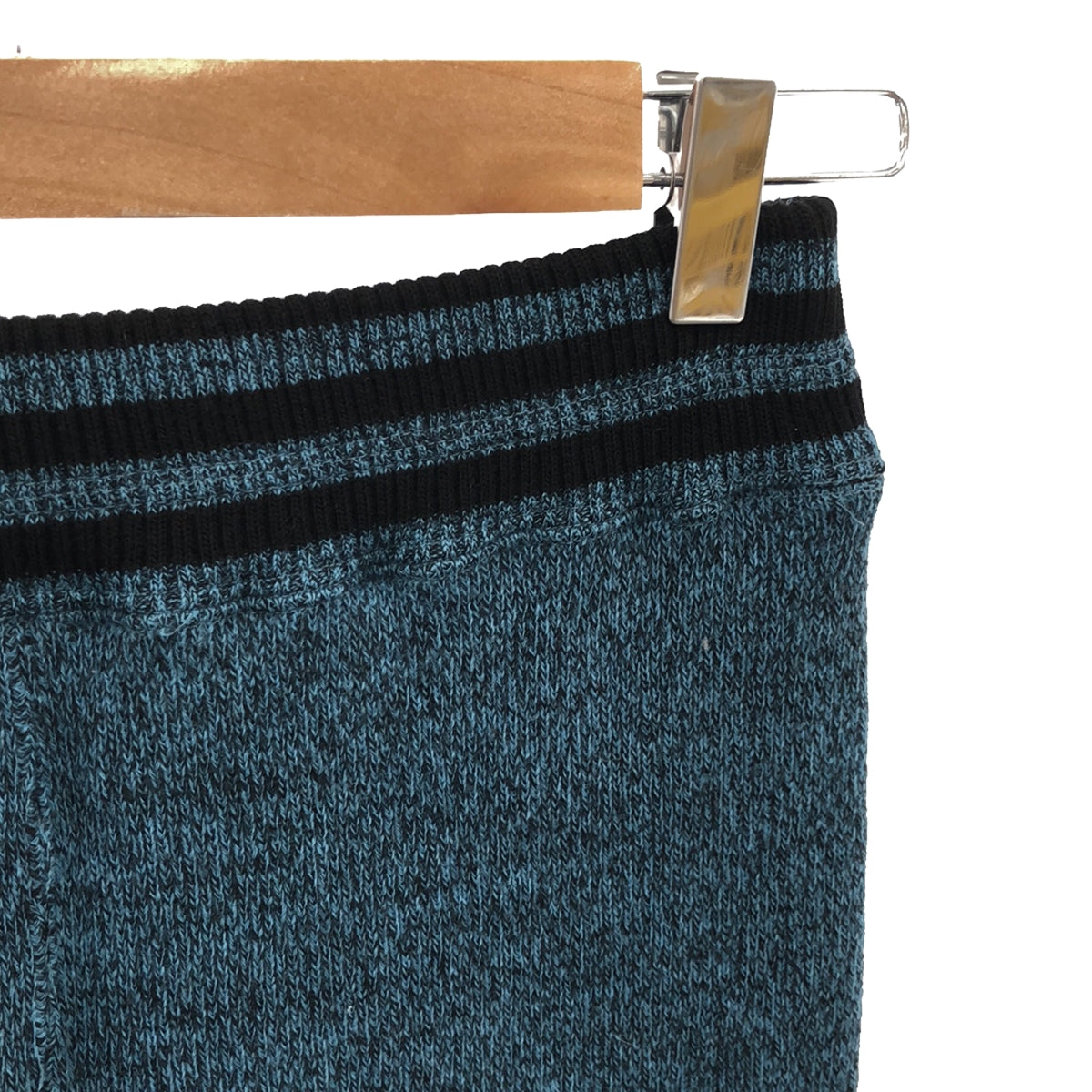 ISSEY MIYAKE / イッセイミヤケ | 80s 霜降りニットパンツ | 9 | ブルー/ブラック | レディース