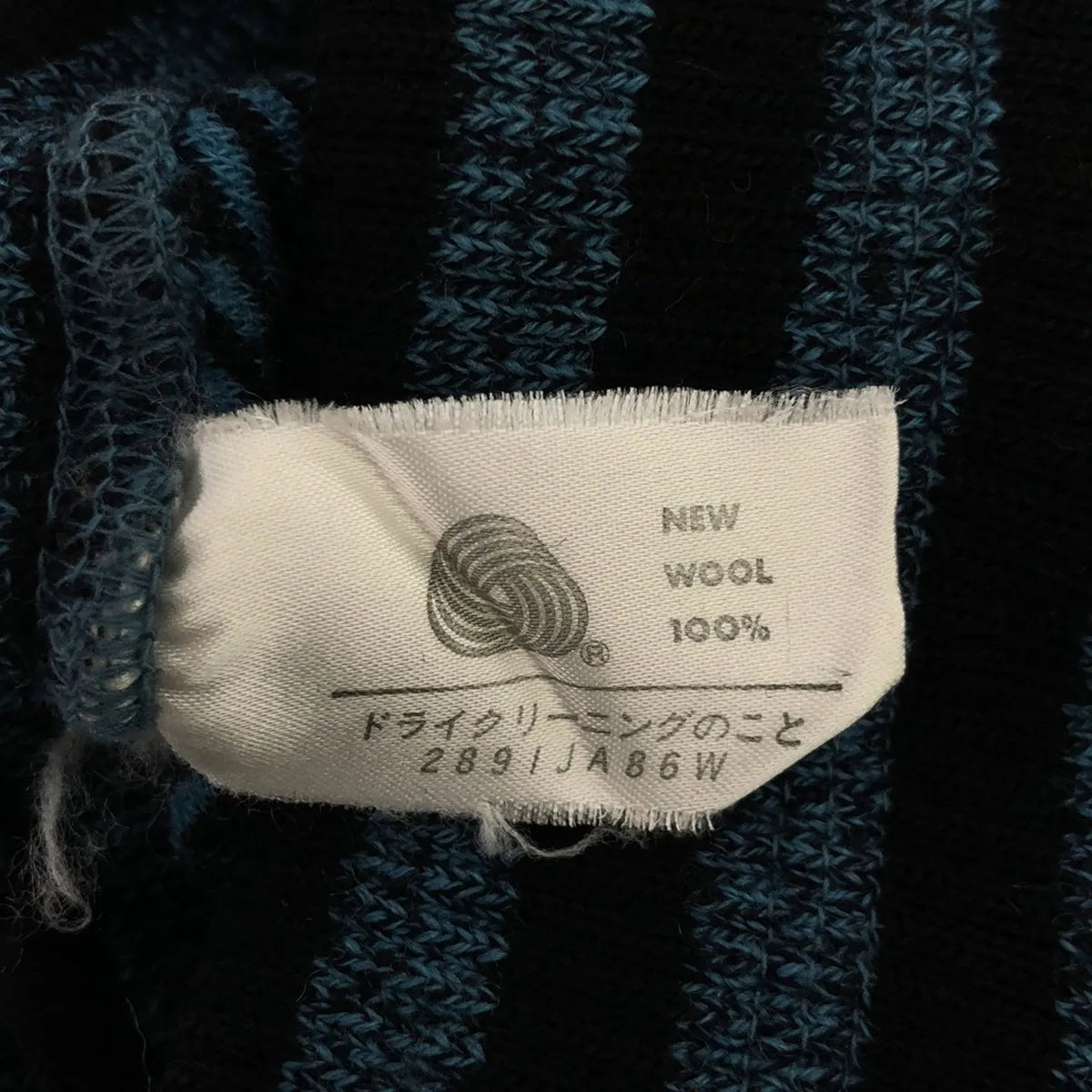 ISSEY MIYAKE / イッセイミヤケ | 80s 霜降りニットパンツ | 9 | ブルー/ブラック | レディース