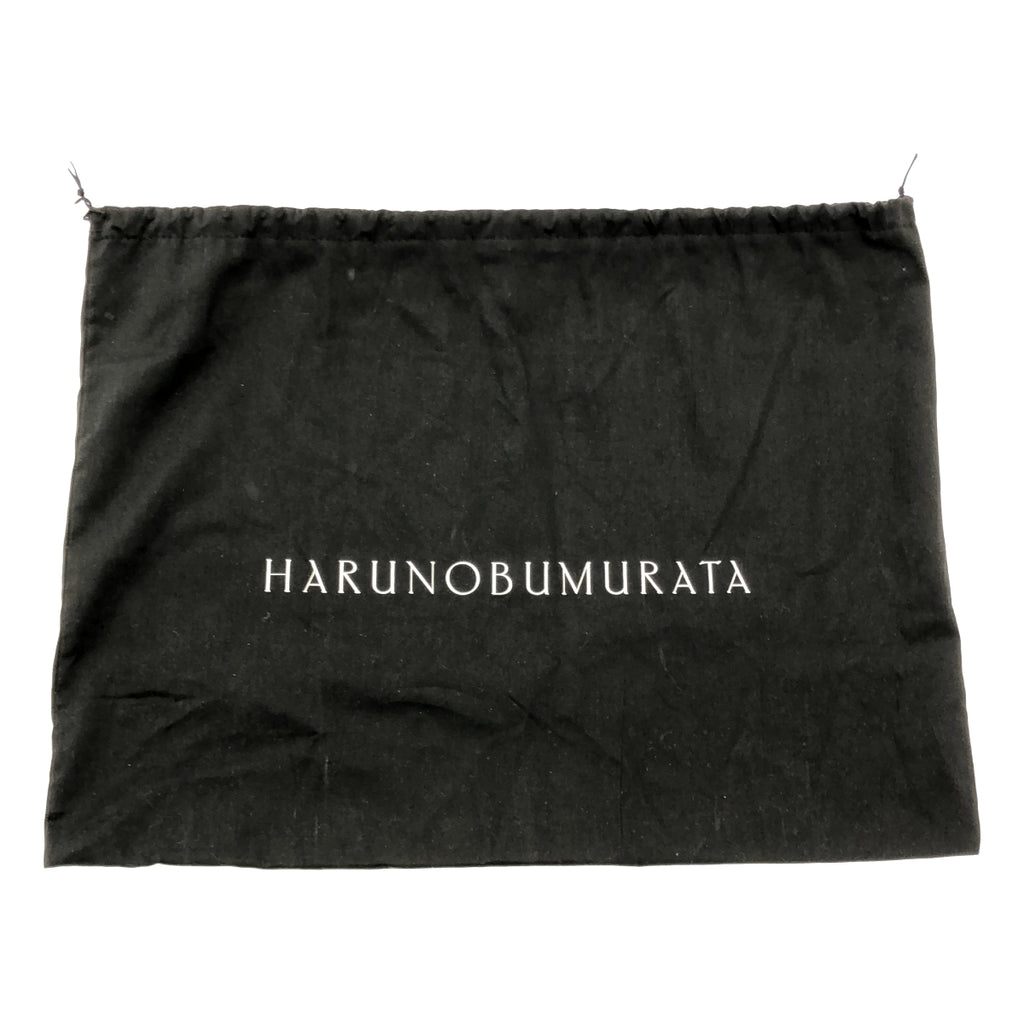 【미품】 HARUNOBUMURATA / 하르노부무라타 | PIADA MEDIA - LEATHER BELTED BOSTON / 가죽 로고 보스턴 핸드백 | 블루 | 여성