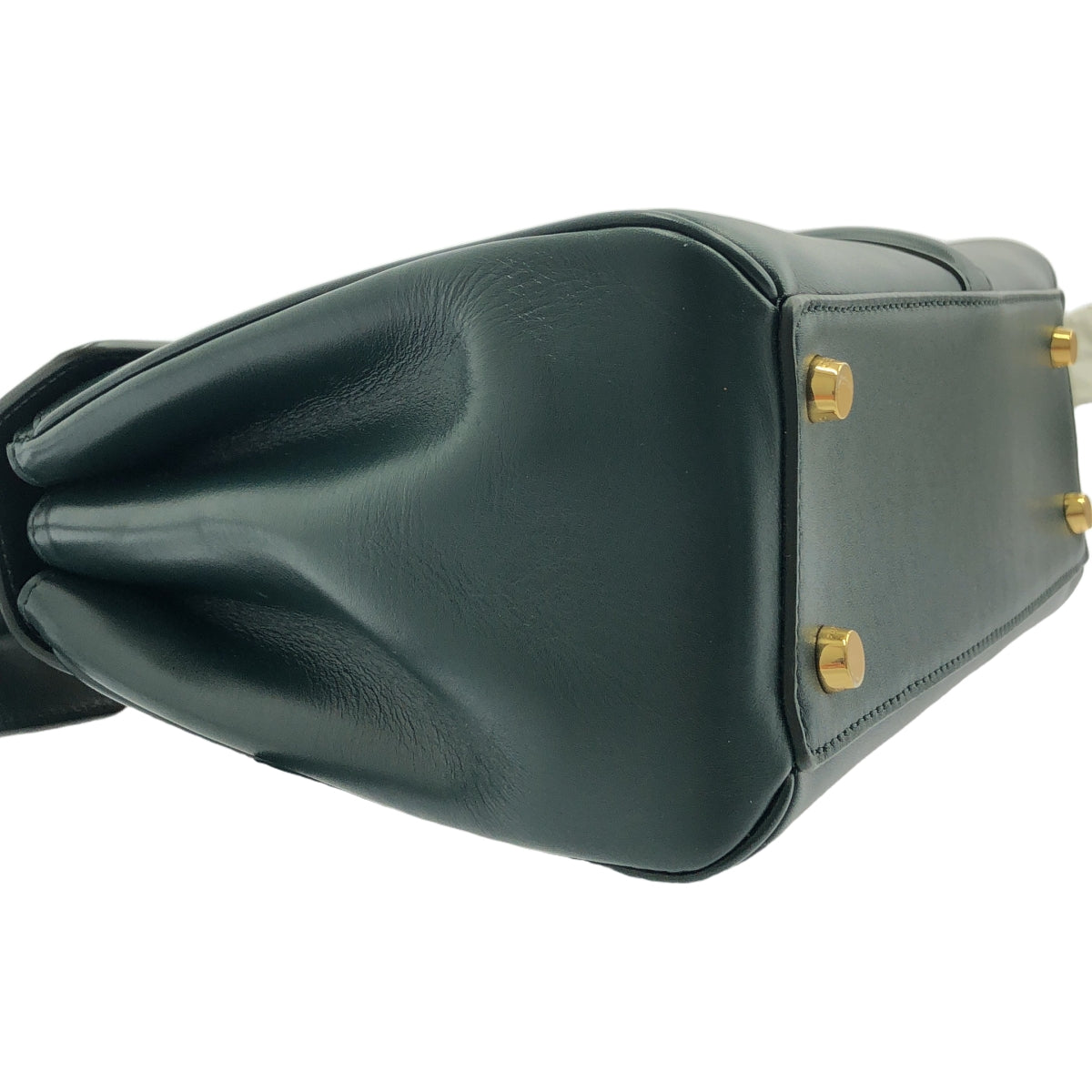 【新品】  CELINE / セリーヌ | 16セーズ ブザス スモール レザー ショルダーバッグ | グリーン | レディース