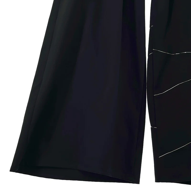 sulvam / サルバム | 2021AW | × STUDIOUS / ステュディオス 別注 ウールギャバジン シルバーステッチ ワイドパンツ | M | メンズ