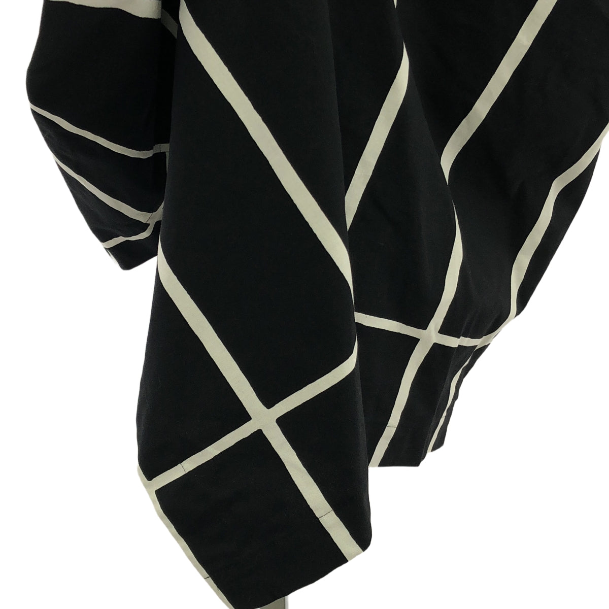 JUNYA WATANABE COMME des GARCONS / ジュンヤワタナベ | 2018SS | × marimekko / マリメッコ 変形 アシンメトリー ドレス ワンピース / 総裏地 | XS | ブラック/ホワイト | レディース