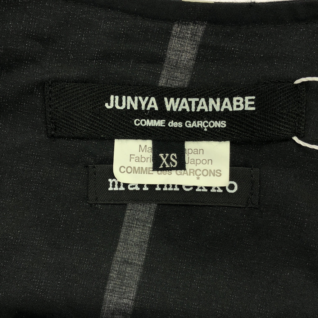 JUNYA WATANABE COMME des GARCONS / ジュンヤワタナベ | 2018SS | × marimekko / マリメッコ 変形 アシンメトリー ドレス ワンピース / 総裏地 | XS | ブラック/ホワイト | レディース