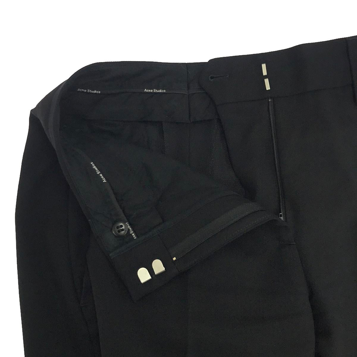 Acne Studios | Wool Slacks | Size 34 | Black | Women's