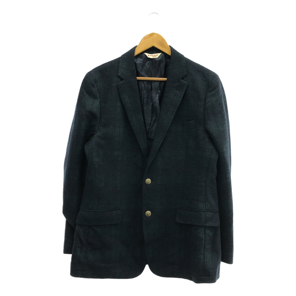 BROOKS BROTHERS / ブルックスブラザーズ | チェック ウール 金ボタン ブレザー テーラードジャケット | L | マルチカラー | メンズ