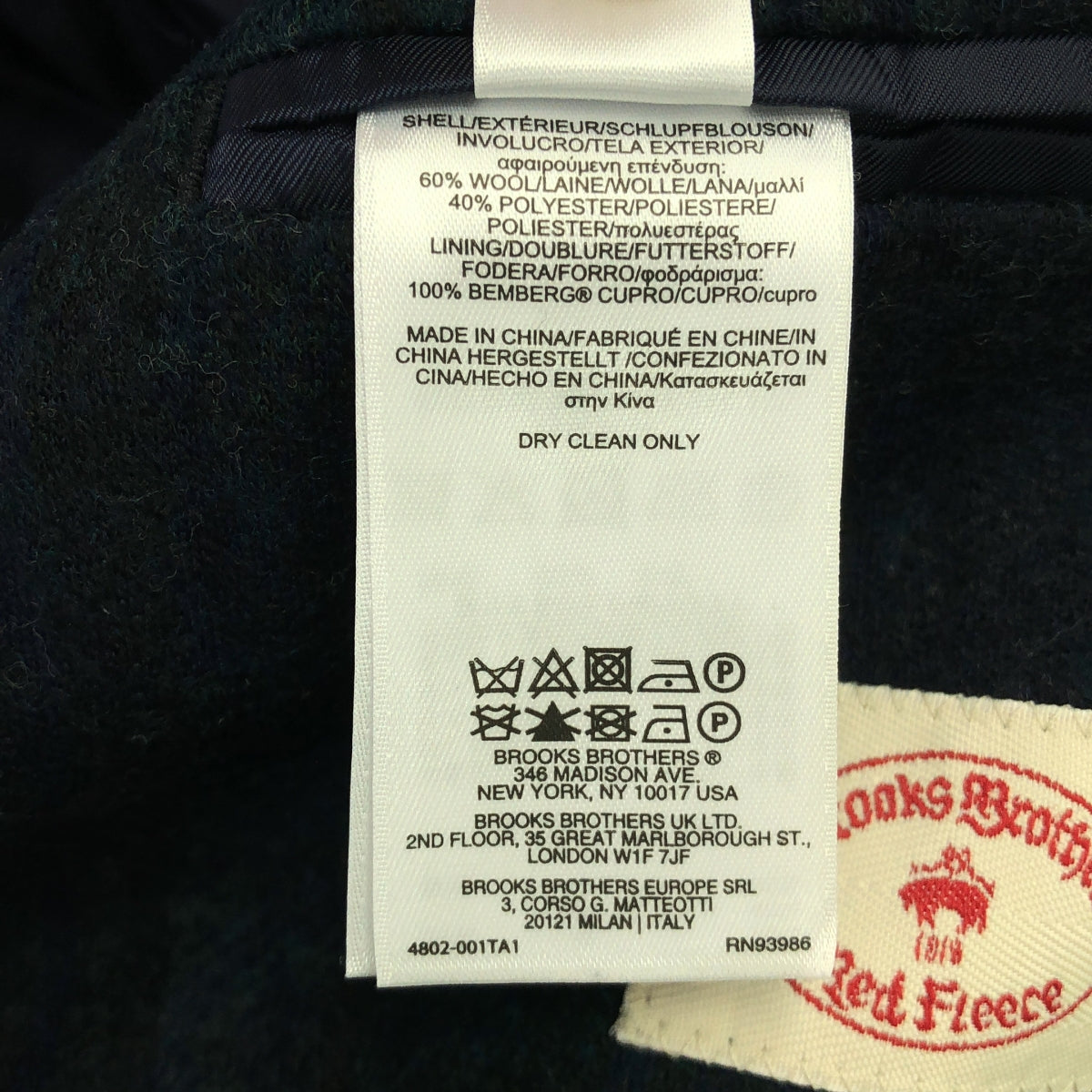 BROOKS BROTHERS / ブルックスブラザーズ | チェック ウール 金ボタン ブレザー テーラードジャケット | L | マルチカラー | メンズ