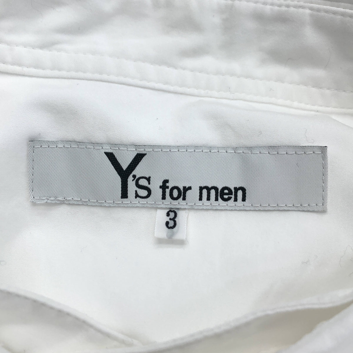 Y's for men / ワイズフォーメンヨウジヤマモト | 2023AW | ヒモ付き切替PKB / 着脱可カラー ボウタイデタッチャブルカラーロングシャツ | 3 | メンズ